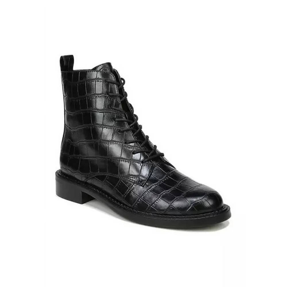 Sam Edelman Nina black crocodile booties